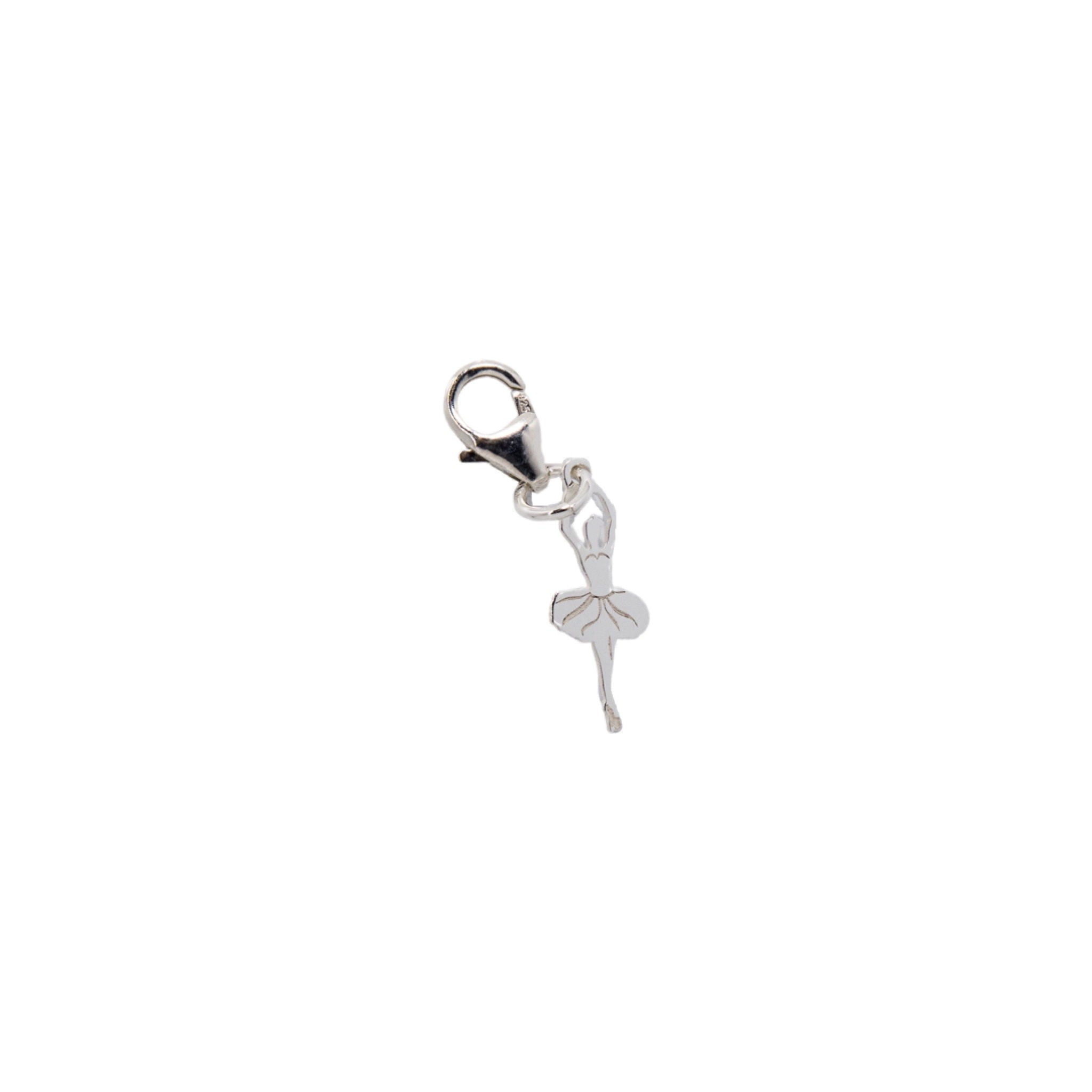 Sterling Silver Ballet Dancer Clip Charm