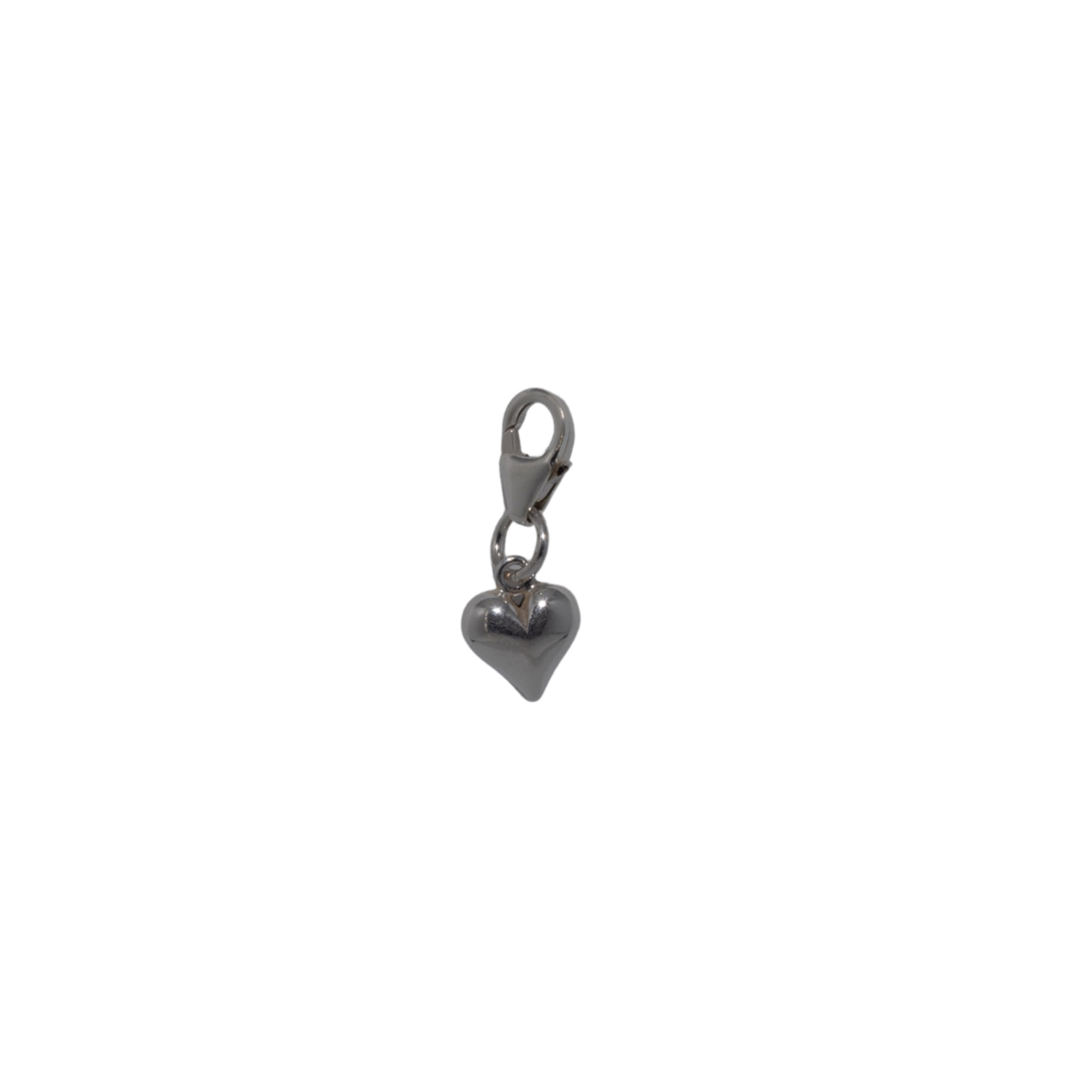 Sterling Silver Heart Clip Charm