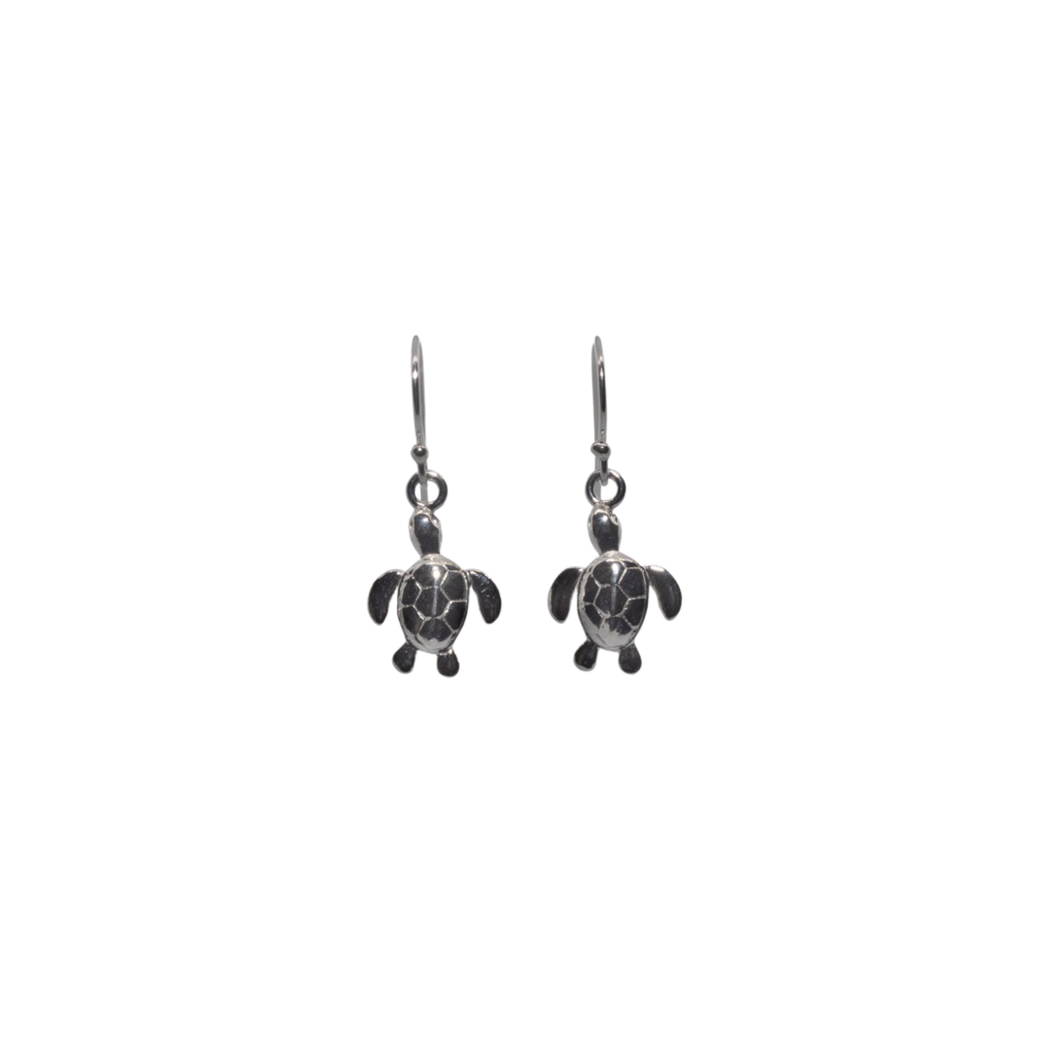 Sterling Silver Turtle Earrings