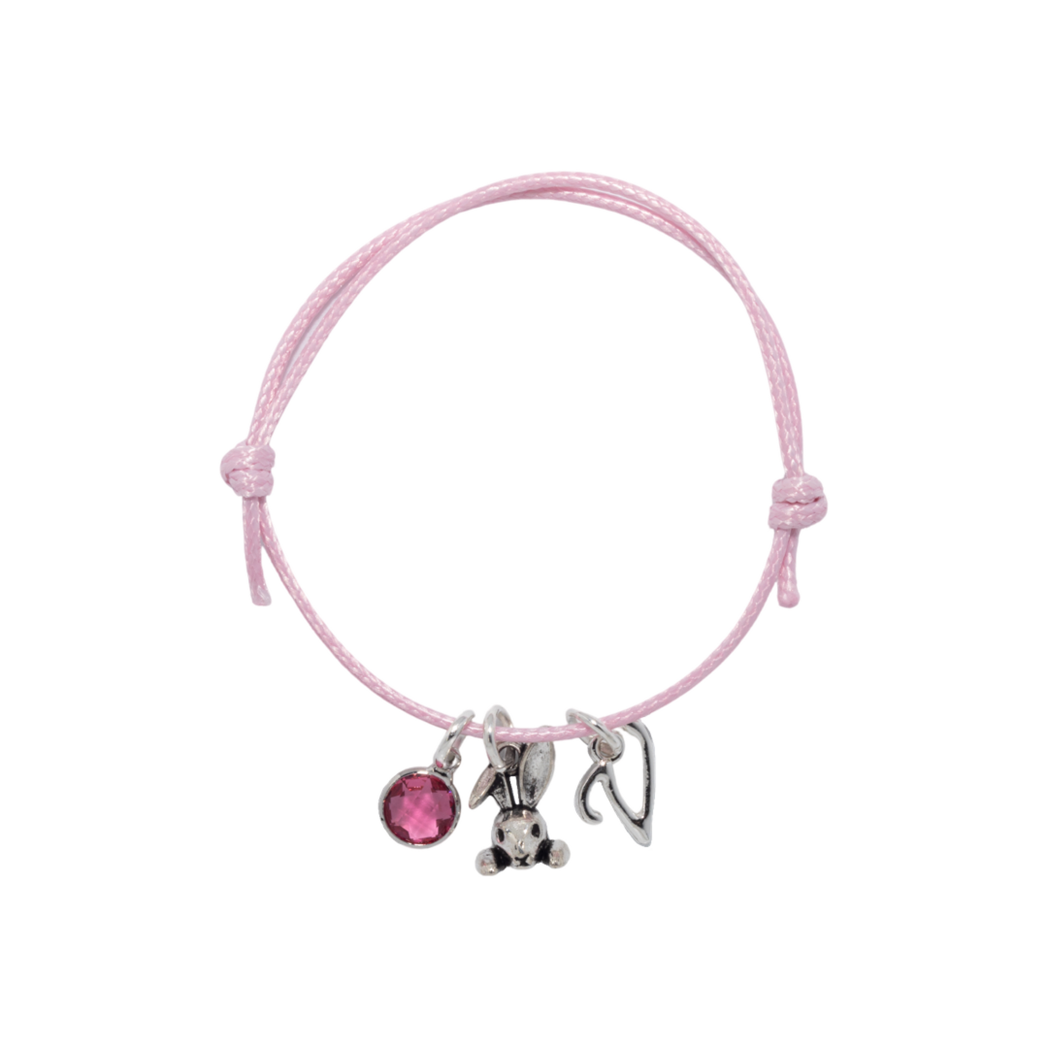 Personalised Bunny Rabbit Cord Bracelet
