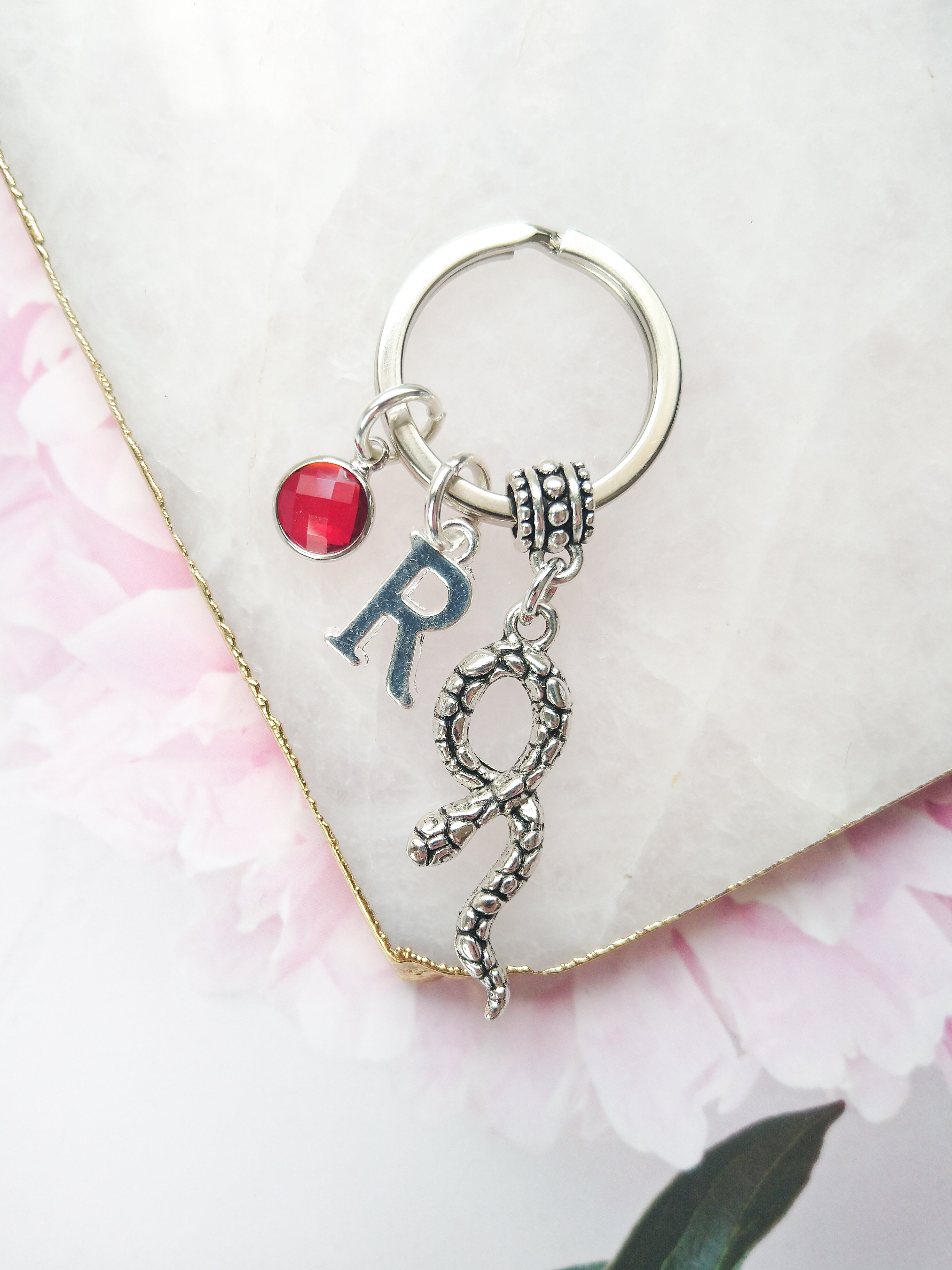 Personalised Snake Keyring