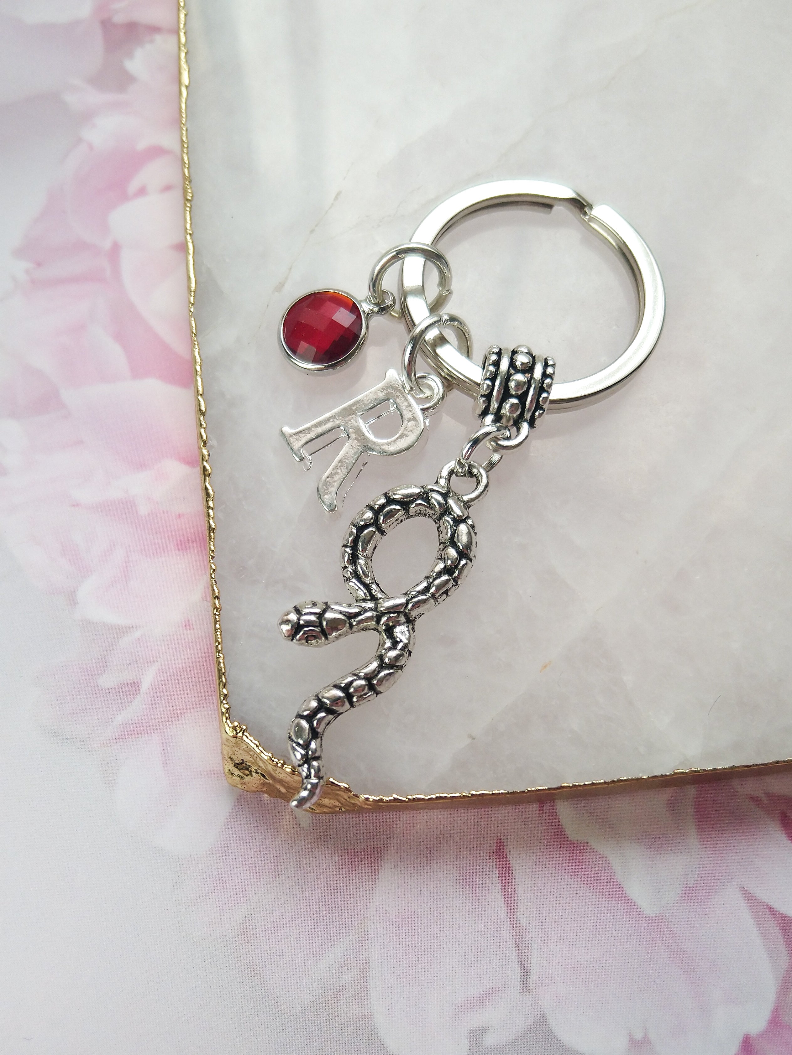 Personalised Snake Keyring