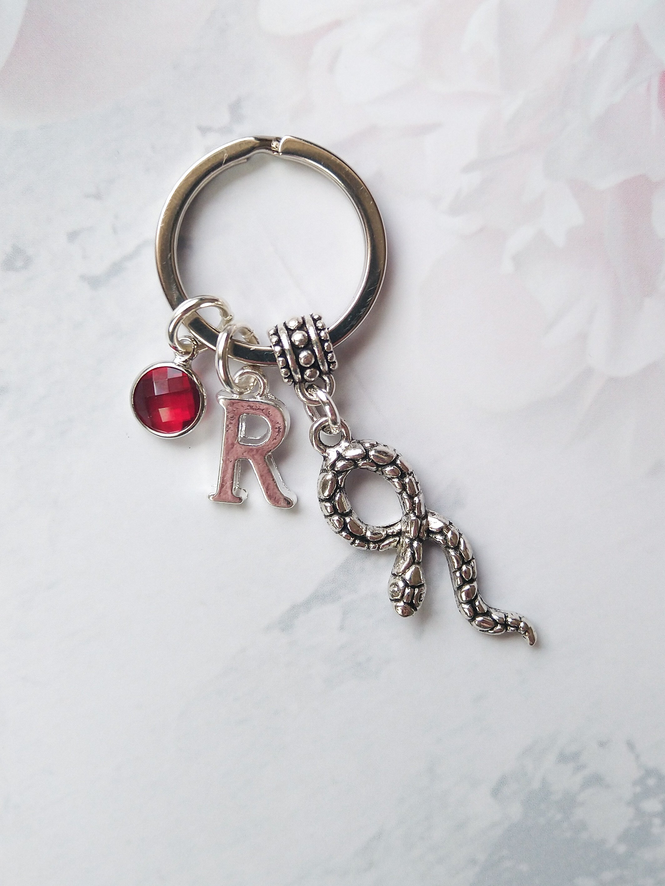 Personalised Snake Keyring