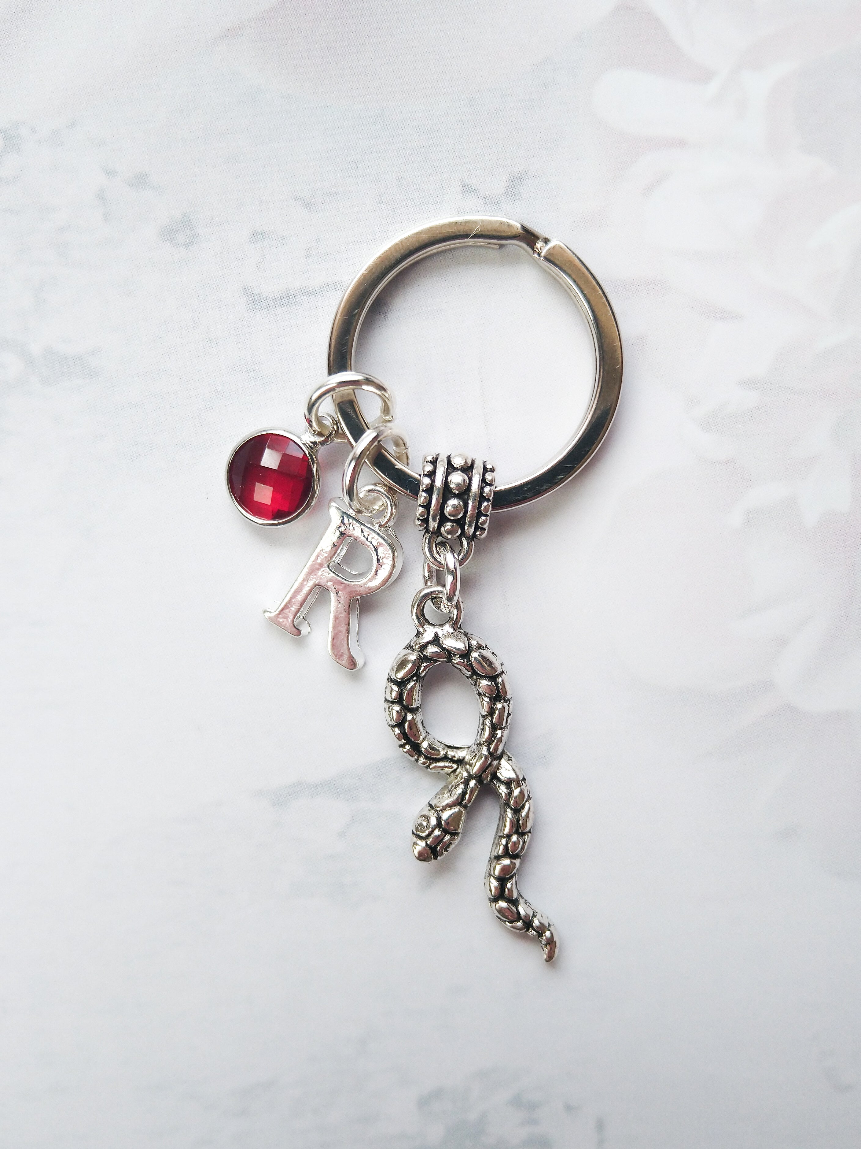 Personalised Snake Keyring