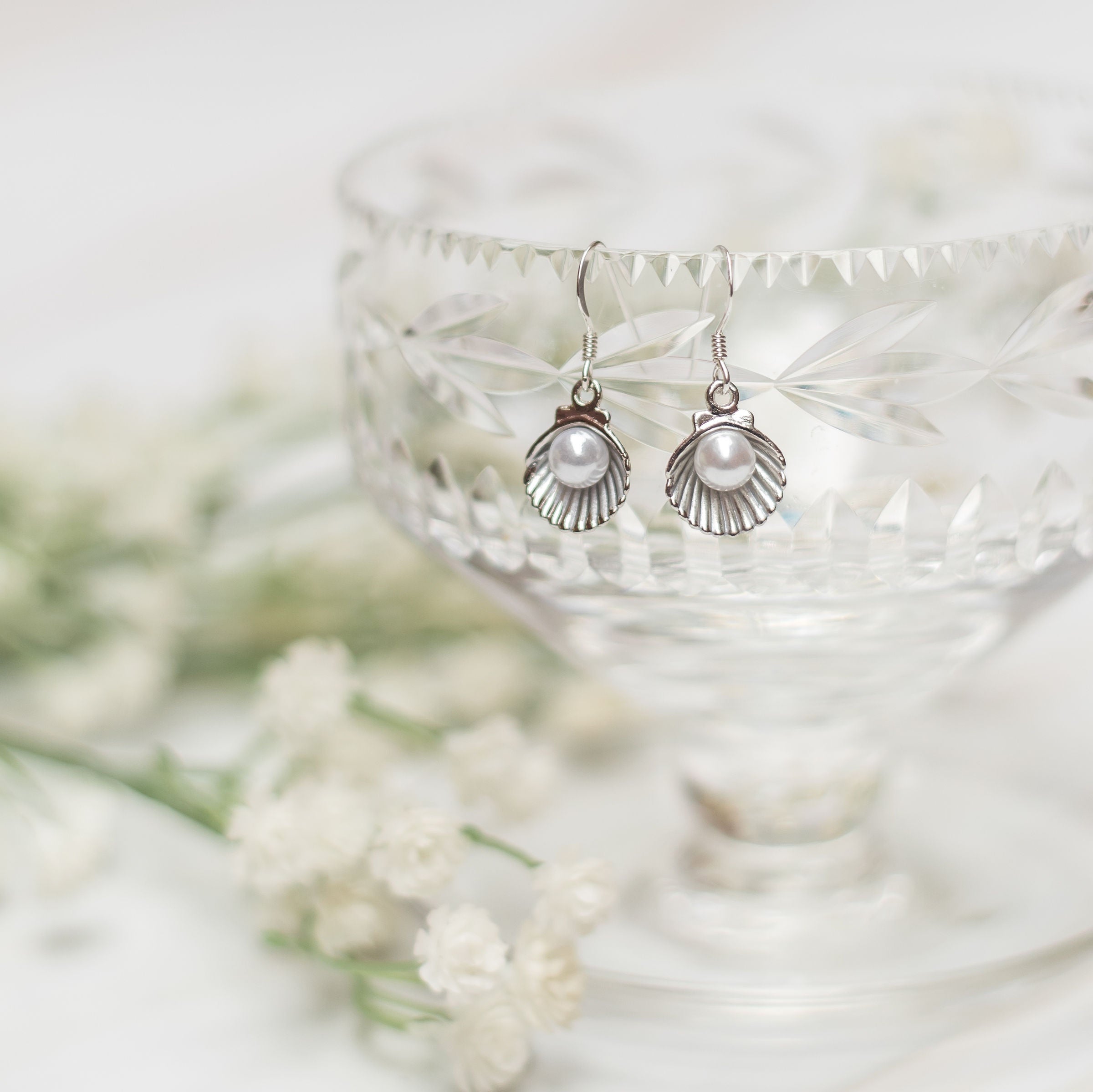 Shell Charm Earrings