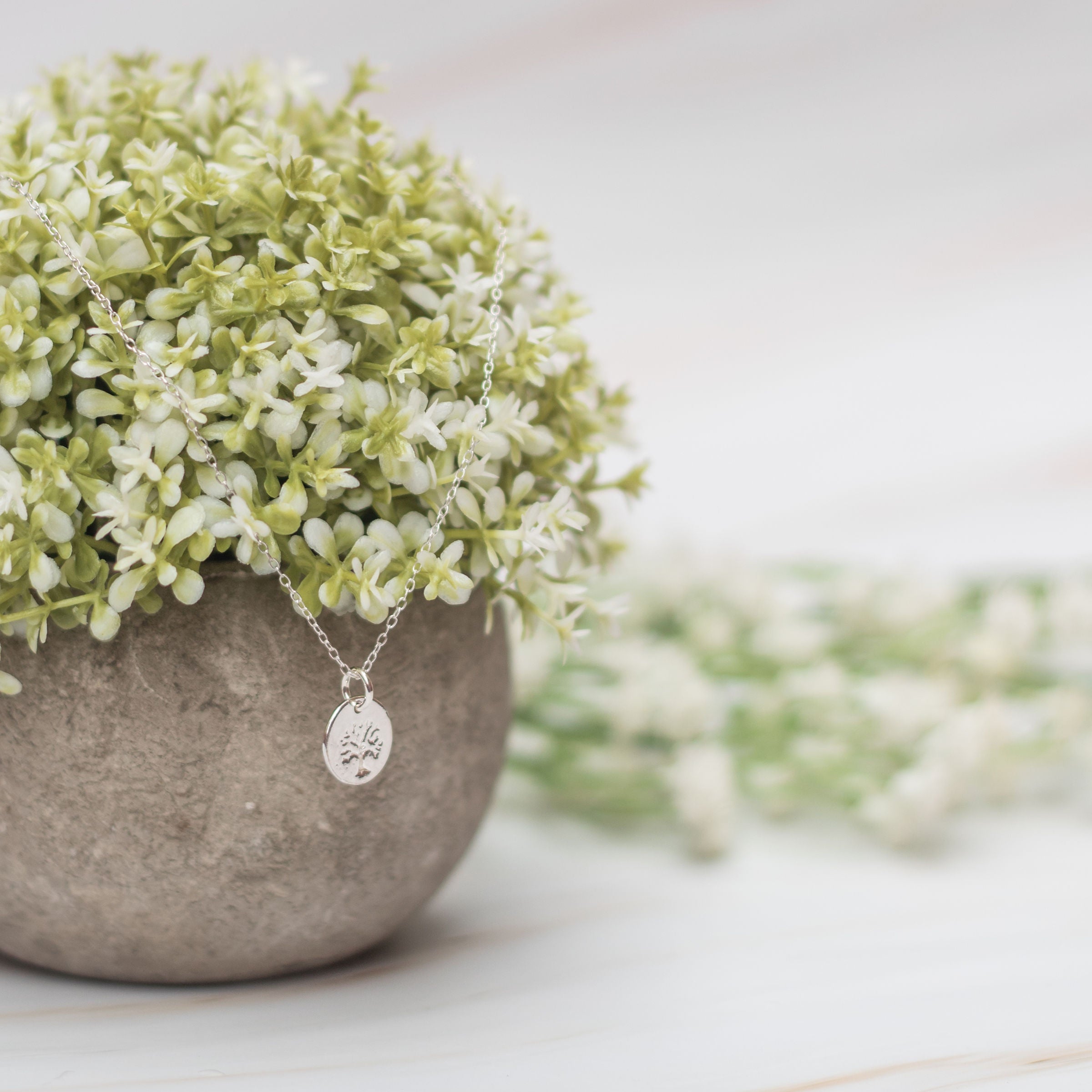 Tree necklace, 925 sterling silver, nature gifts, family jewellery