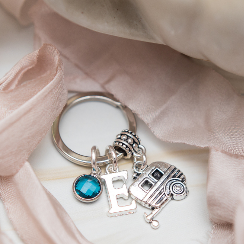 Personalised Caravan Keyring