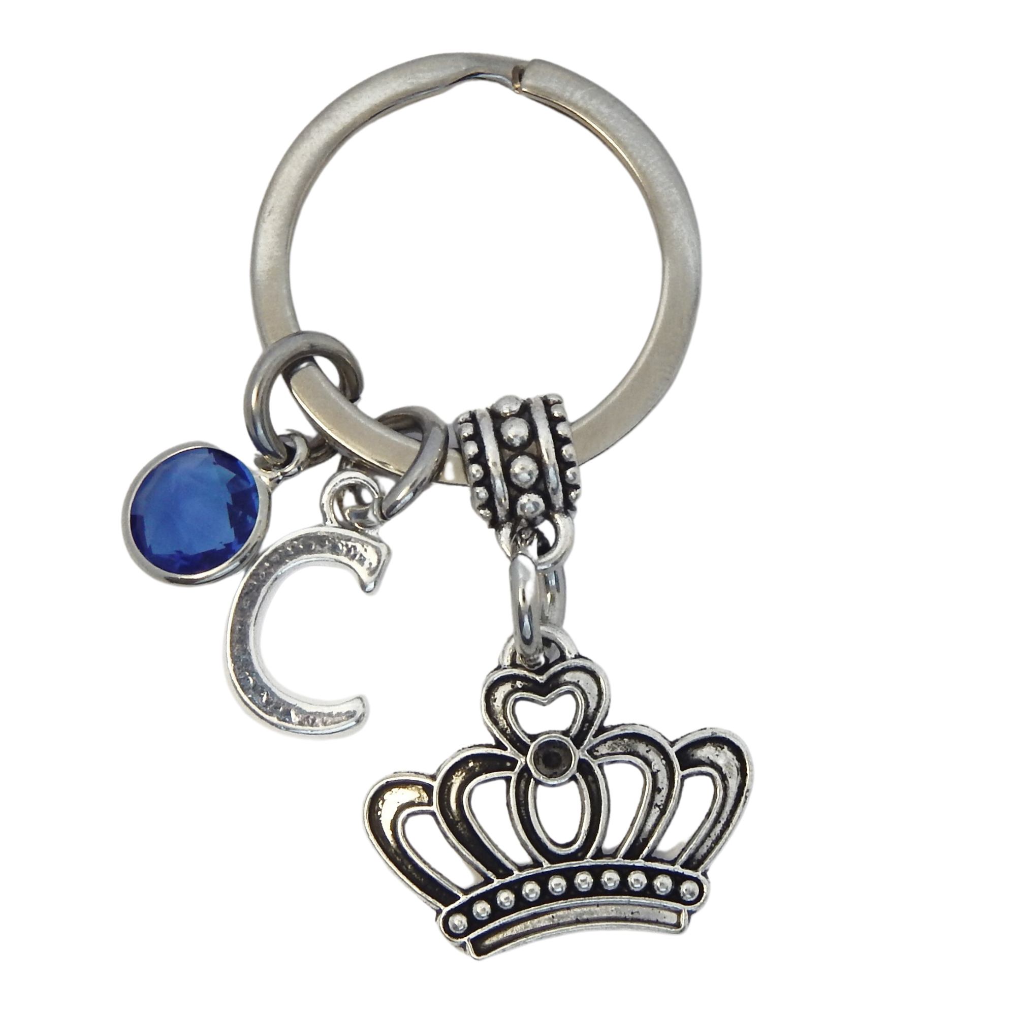 Personalised Crown Keyring