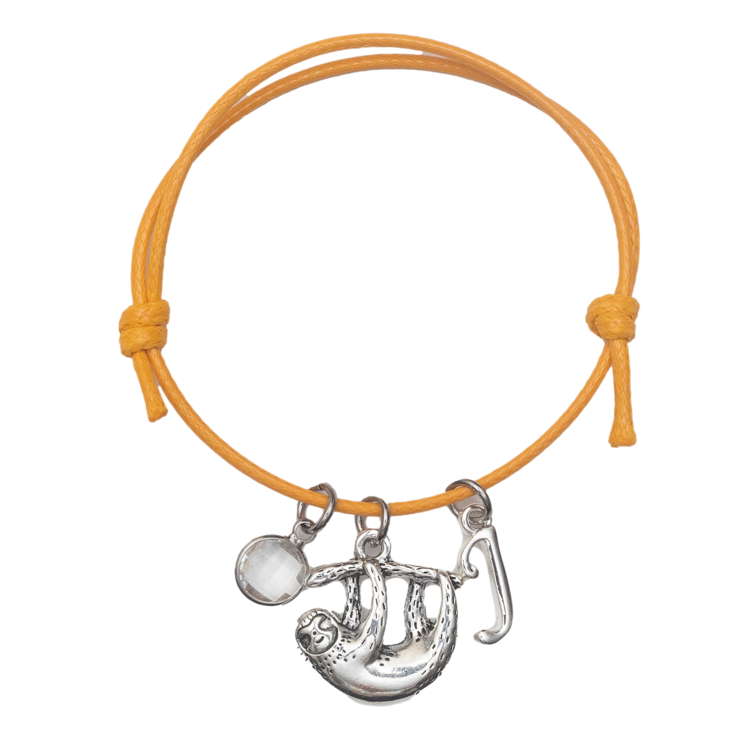 Personalised Sloth Cotton Bracelet