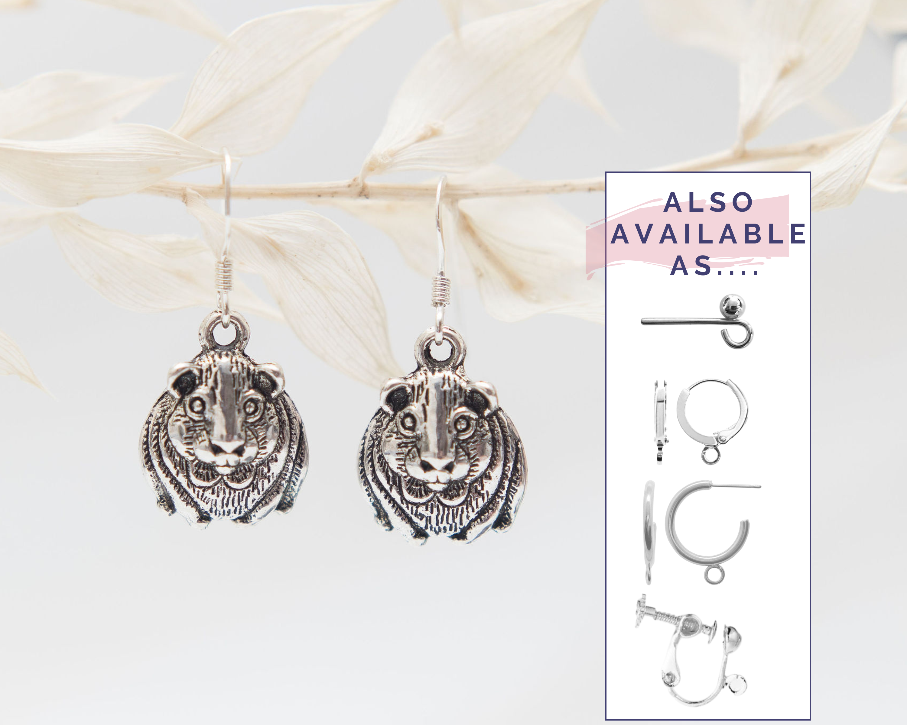 Guinea Pig Charm Earrings
